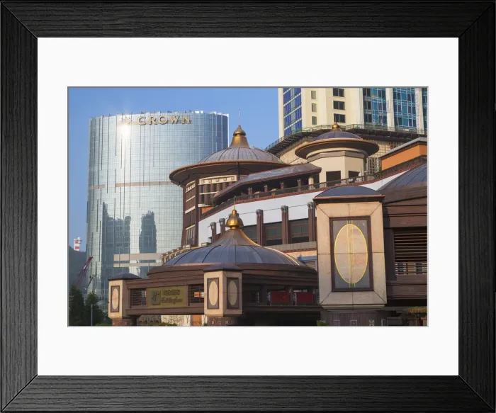 Framed Print : Crown Plaza Hotel and Holiday Inn, Cotai Strip, Taipa, Macau, China Framed Print : Crown Plaza Hotel and Holiday Inn, Cotai Strip, Taipa, Macau, China