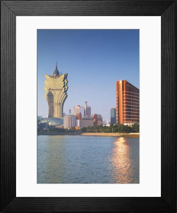 Framed Print : Grand Lisboa and Wynn Hotel and Casino, Macau, China Framed Print : Grand Lisboa and Wynn Hotel and Casino, Macau, China