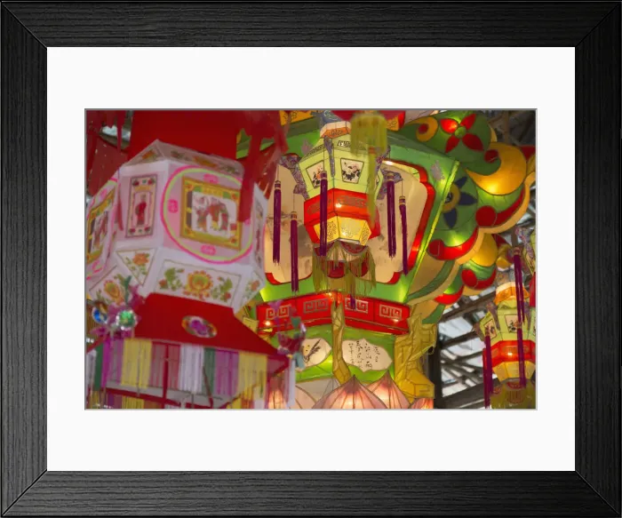 Framed Print : Lanterns at Wishing Tree Festival at Chinese New Year, Tai Po, New Territories, Hong Kong Framed Print : Lanterns at Wishing Tree Festival at Chinese New Year, Tai Po, New Territories, Hong Kong