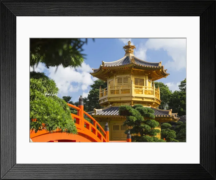 Framed Print : Pagoda in Nan Lian Garden at Chi Lin Nunnery, Diamond Hill, Kowloon, Hong Kong Framed Print : Pagoda in Nan Lian Garden at Chi Lin Nunnery, Diamond Hill, Kowloon, Hong Kong