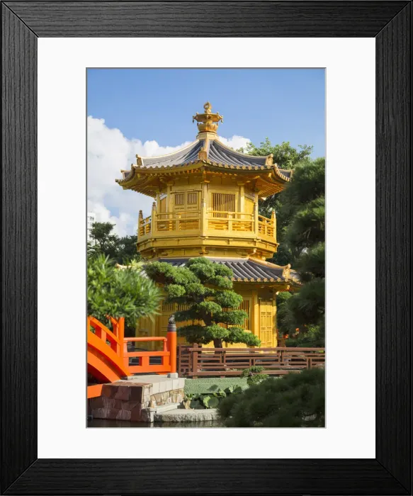Framed Print : Pagoda in Nan Lian Garden at Chi Lin Nunnery, Diamond Hill, Kowloon, Hong Kong Framed Print : Pagoda in Nan Lian Garden at Chi Lin Nunnery, Diamond Hill, Kowloon, Hong Kong