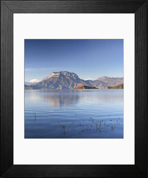 Framed Print : View of Lugu Lake, Yunnan, China Framed Print : View of Lugu Lake, Yunnan, China