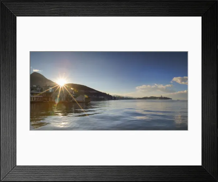 Framed Print : Erhai Lake at dawn, Shuanglang, Yunnan, China Framed Print : Erhai Lake at dawn, Shuanglang, Yunnan, China