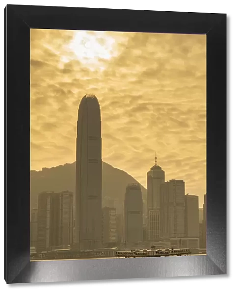 Star Ferry and Hong Kong skyline, Hong Kong, China