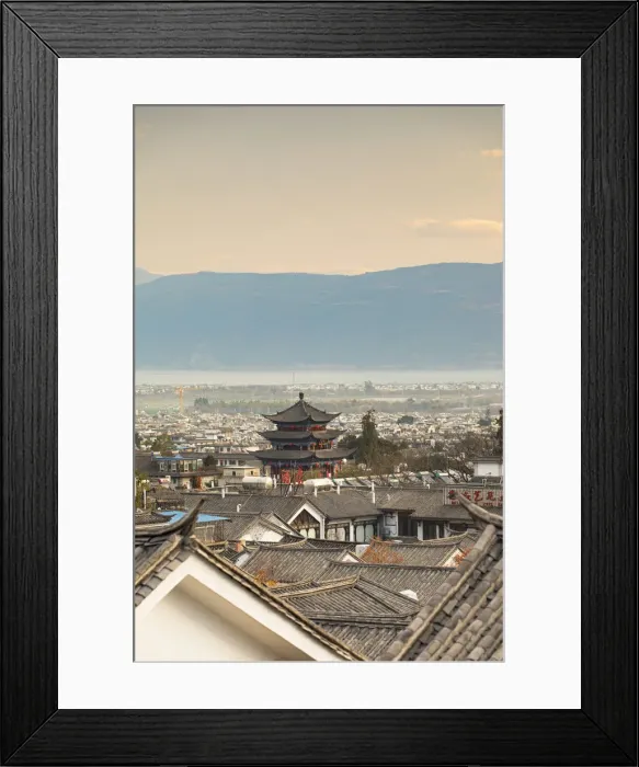 Framed Print : View of Dali, Yunnan, China Framed Print : View of Dali, Yunnan, China