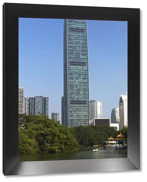 KK100 (KingKey 100) skyscraper, Shenzhen, Guangdong, China