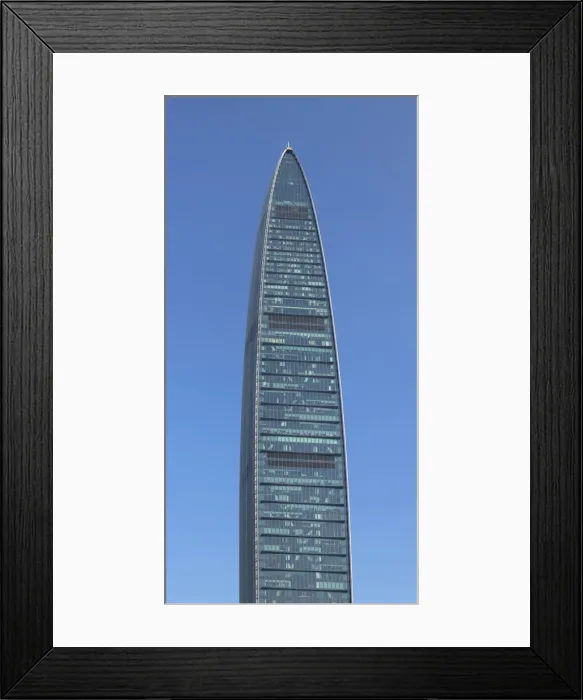 Framed Print : KK100 (KingKey 100) skyscraper, Shenzhen, Guangdong, China