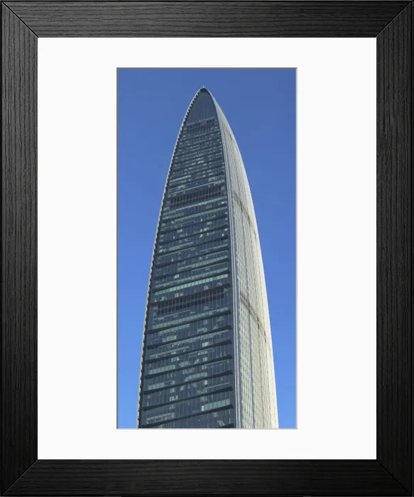 Framed Print : KK100 (KingKey 100) skyscraper, Shenzhen, Guangdong, China