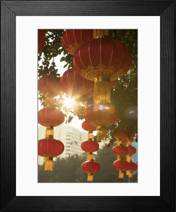 Framed Print : Lanterns in Lizhi Park, Shenzhen, Guangdong, China Framed Print : Lanterns in Lizhi Park, Shenzhen, Guangdong, China
