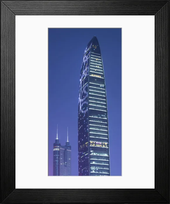 Framed Print : KK100 (KingKey 100) and Shun Hing Square skyscrapers, Shenzhen, Guangdong, China Framed Print : KK100 (KingKey 100) and Shun Hing Square skyscrapers, Shenzhen, Guangdong, China