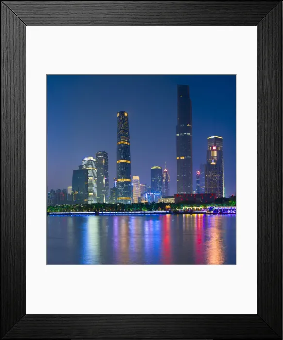 Framed Print : Skyline of Tianhe, Guangzhou, Guangdong, China Framed Print : Skyline of Tianhe, Guangzhou, Guangdong, China