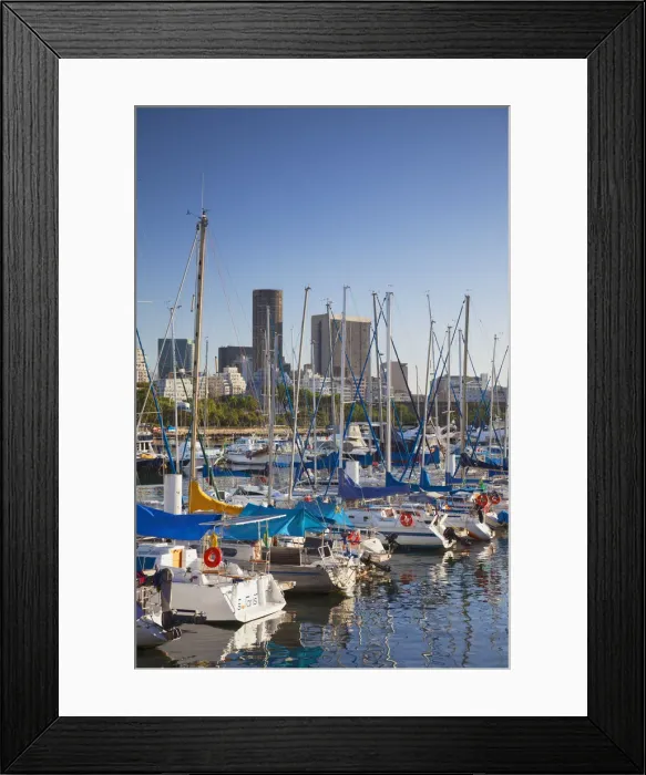 Framed Print : Boats in Gloria Marina, Gloria, Rio de Janeiro, Brazil Framed Print : Boats in Gloria Marina, Gloria, Rio de Janeiro, Brazil