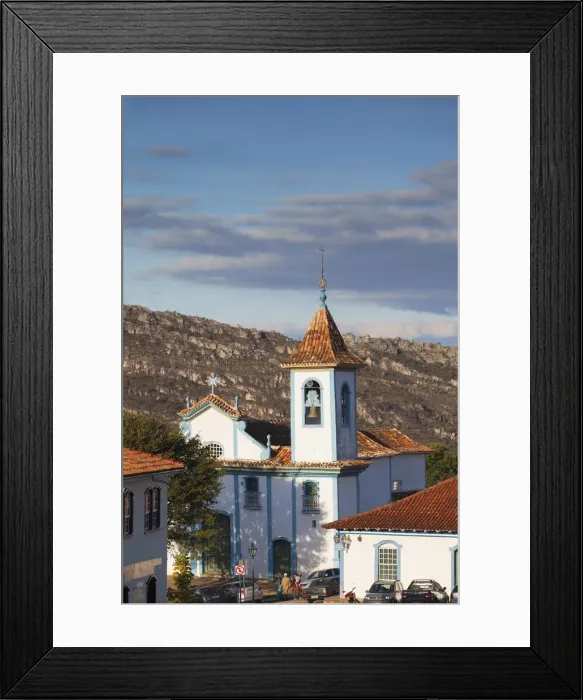 Framed Print : Church of Nossa Senhora do Rosario dos Pretos, Diamantina (UNESCO World Heritage Site)