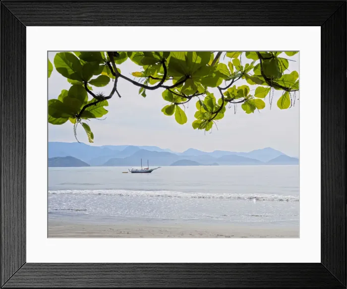 Framed Print : Brazil, State of Sao Paulo, Ubatuba, View of the Itagua Beach Framed Print : Brazil, State of Sao Paulo, Ubatuba, View of the Itagua Beach