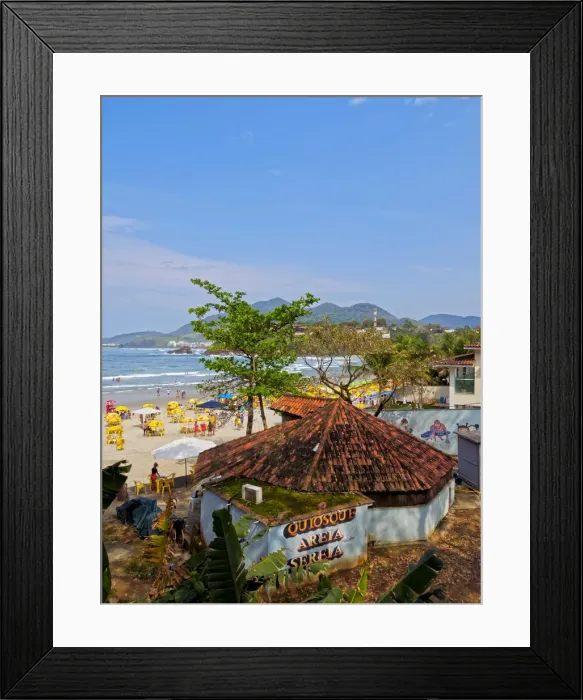 Framed Print : Brazil, State of Sao Paulo, Ubatuba, View of the Tenorio Beach Framed Print : Brazil, State of Sao Paulo, Ubatuba, View of the Tenorio Beach