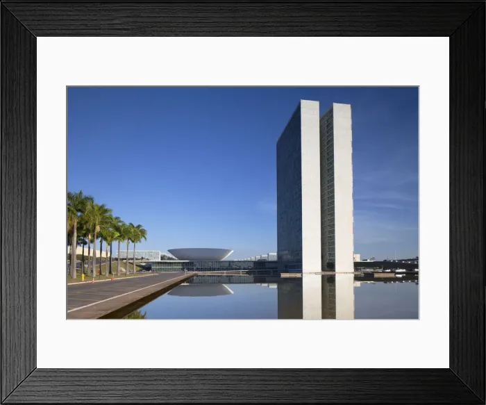 Framed Print : National Congress, Brasilia, Federal District, Brazil Framed Print : National Congress, Brasilia, Federal District, Brazil