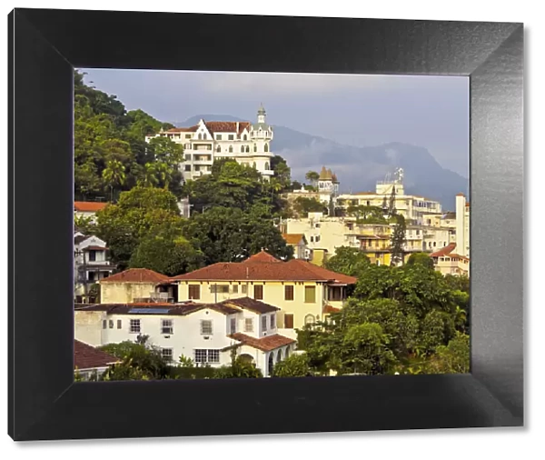 Brazil, City of Rio de Janeiro, View of the Santa Teresa Neighbourhood with the Castelo