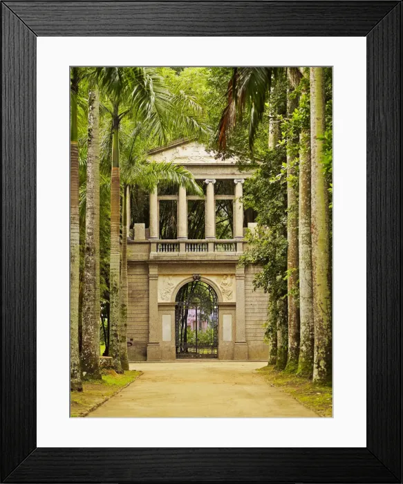 Framed Print : Brazil, City of Rio de Janeiro, Gateway of the Royal Academy of Fine Arts in the Botanical Framed Print : Brazil, City of Rio de Janeiro, Gateway of the Royal Academy of Fine Arts in the Botanical