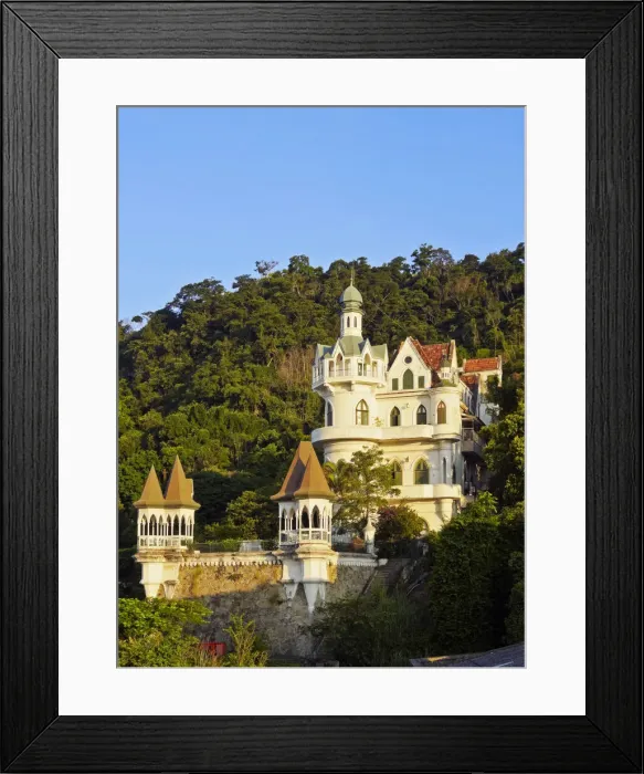 Framed Print : Brazil, City of Rio de Janeiro, View of the Santa Teresa Neighbourhood with the Castelo Framed Print : Brazil, City of Rio de Janeiro, View of the Santa Teresa Neighbourhood with the Castelo