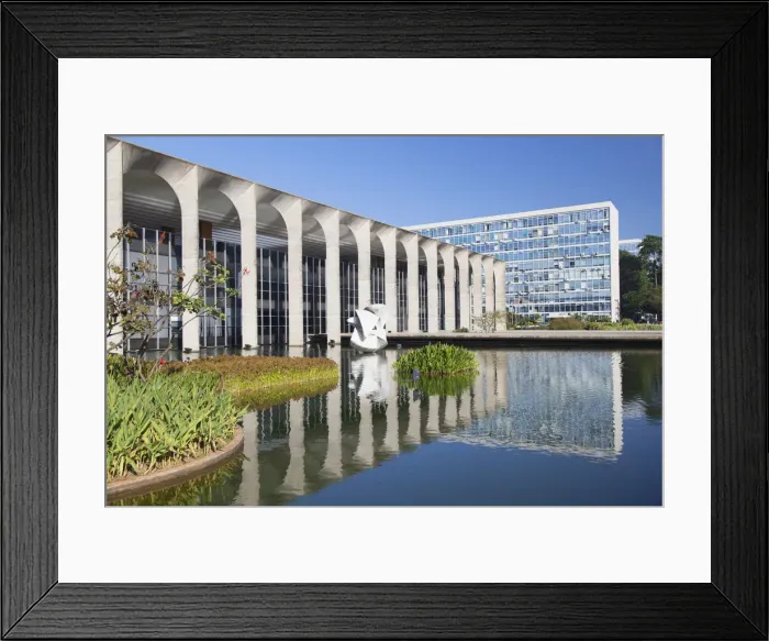 Framed Print : Itamaraty Palace, Brasilia, Federal District, Brazil