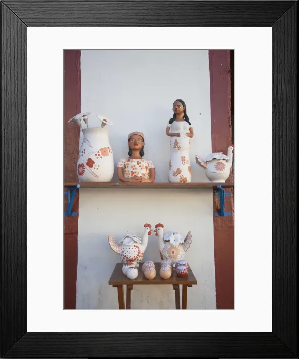Framed Print : Souvenir pottery in shop, Diamantina (UNESCO World Heritage Site), Minas Gerais, Brazil Framed Print : Souvenir pottery in shop, Diamantina (UNESCO World Heritage Site), Minas Gerais, Brazil