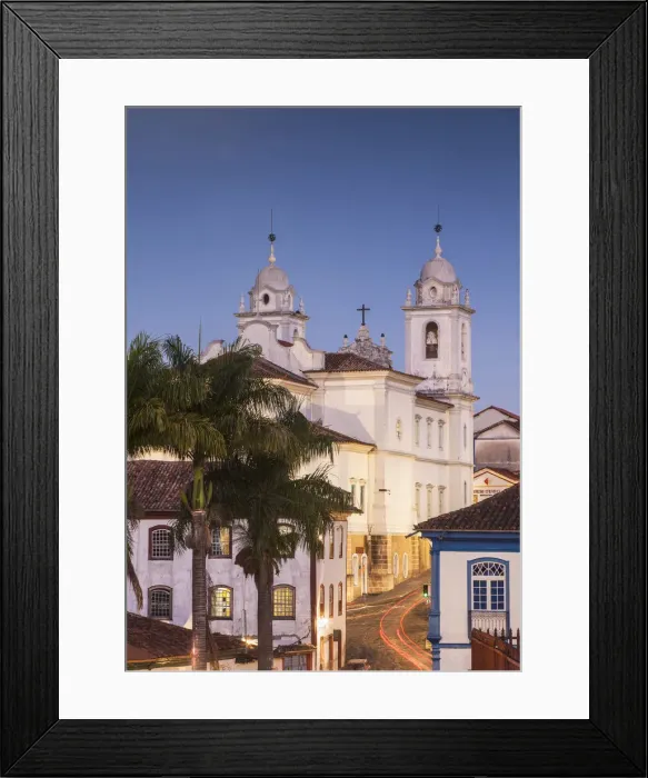 Framed Print : Metropolitan Cathedral of St Antony at dusk, Diamantina (UNESCO World Heritage Site) Framed Print : Metropolitan Cathedral of St Antony at dusk, Diamantina (UNESCO World Heritage Site)