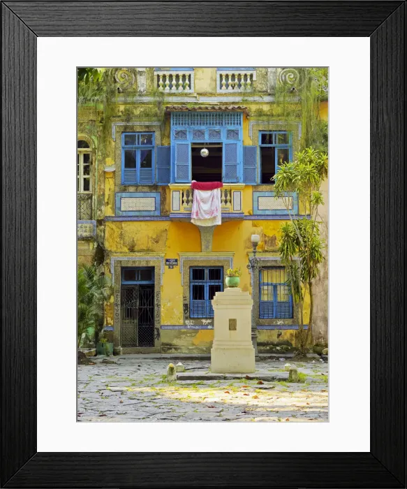 Framed Print : Brazil, City of Rio de Janeiro, Cosme Velho, View of the Largo do Boticario Framed Print : Brazil, City of Rio de Janeiro, Cosme Velho, View of the Largo do Boticario