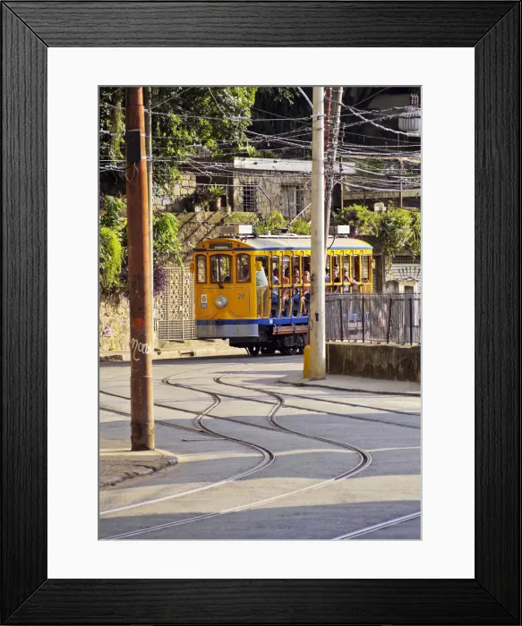 Framed Print : Brazil, City of Rio de Janeiro, The Santa Teresa Tram Framed Print : Brazil, City of Rio de Janeiro, The Santa Teresa Tram