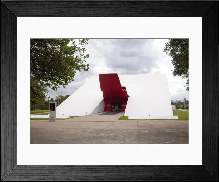 Framed Print : South America, Brazil, Sao Paulo; the Auditorio Ibirapuera concert hall and exhibition Framed Print : South America, Brazil, Sao Paulo; the Auditorio Ibirapuera concert hall and exhibition