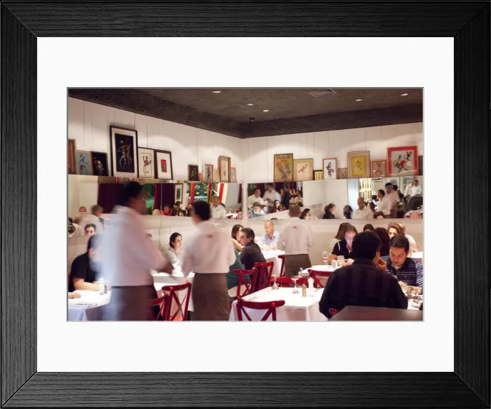 Framed Print : South America, Brazil, Sao Paulo state, Sao Paulo city, the dining room in Framed Print : South America, Brazil, Sao Paulo state, Sao Paulo city, the dining room in