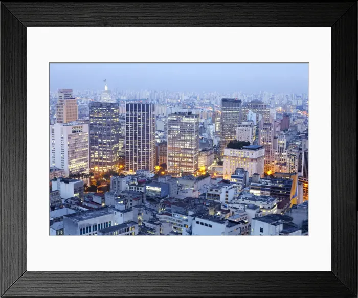 Framed Print : South America, Brazil, Sao Paulo, view from the top of the Terraco Italia Tower Framed Print : South America, Brazil, Sao Paulo, view from the top of the Terraco Italia Tower