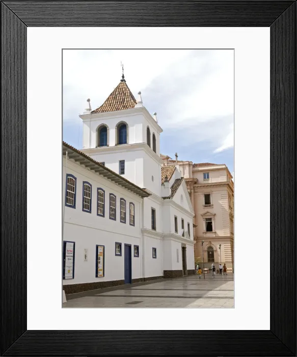 Framed Print : South America, Brazil, Sao Paulo, The Pateo do Colegio and Anchieta Museum in Framed Print : South America, Brazil, Sao Paulo, The Pateo do Colegio and Anchieta Museum in