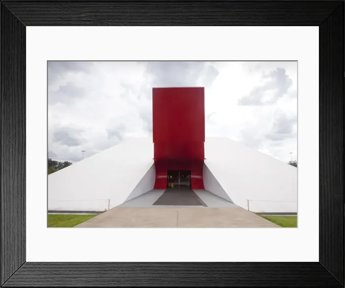 Framed Print : South America, Brazil, Sao Paulo, the Auditorio Ibirapuera concert hall and exhibition Framed Print : South America, Brazil, Sao Paulo, the Auditorio Ibirapuera concert hall and exhibition