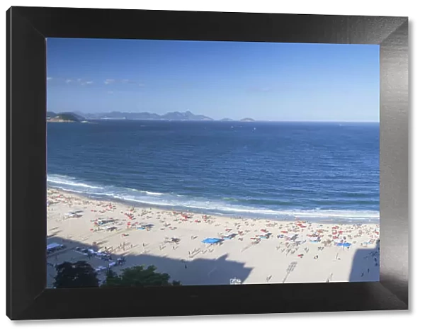 View of Copacabana beach, Rio de Janiero, Brazil