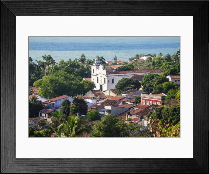 Framed Print : South America, Brazil, Pernambuco, Olinda, view of Olinda showing the 18th Century Framed Print : South America, Brazil, Pernambuco, Olinda, view of Olinda showing the 18th Century