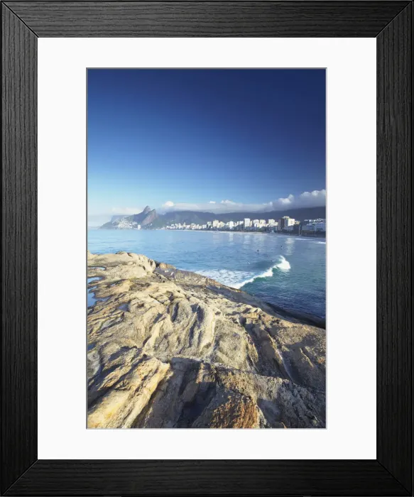 Framed Print : Ipanema beach from Ponta do Aproador, Rio de Janeiro, Brazil Framed Print : Ipanema beach from Ponta do Aproador, Rio de Janeiro, Brazil