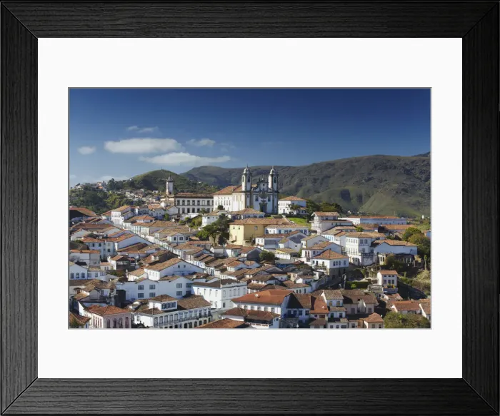 Framed Print : View of Ouro Preto (UNESCO World Heritage Site), Minas Gerais, Brazil Framed Print : View of Ouro Preto (UNESCO World Heritage Site), Minas Gerais, Brazil