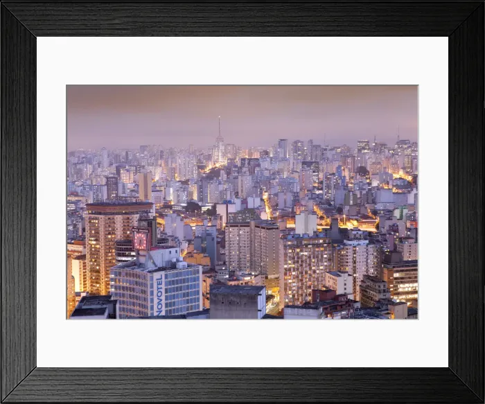 Framed Print : South America, Brazil, Sao Paulo, view from the top of the Terraco Italia Tower Framed Print : South America, Brazil, Sao Paulo, view from the top of the Terraco Italia Tower