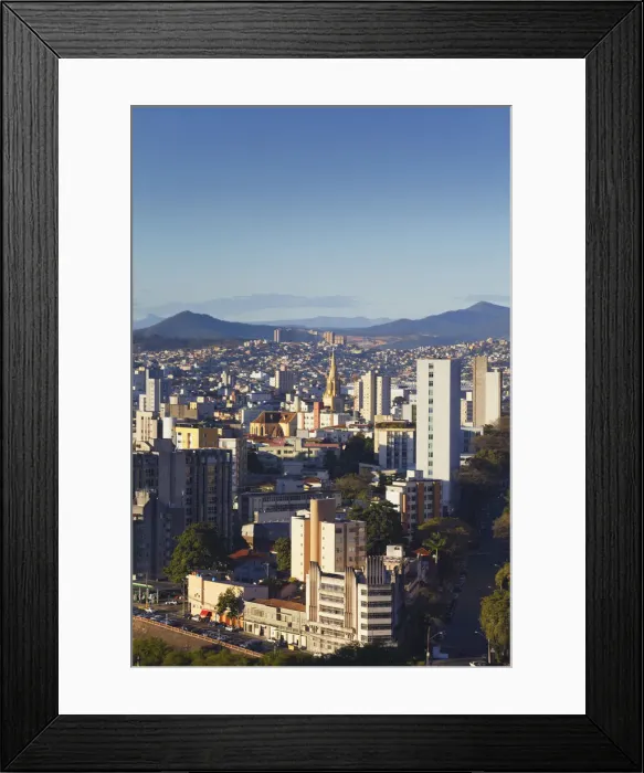 Framed Print : View of city skyline, Belo Horizonte, Minas Gerais, Brazil Framed Print : View of city skyline, Belo Horizonte, Minas Gerais, Brazil
