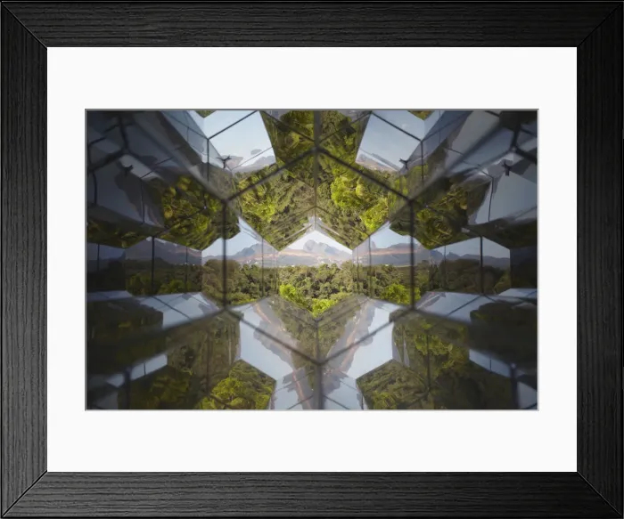 Framed Print : View though telescope by Olafur Eliasson at Centro de Arte Contemporanea Inhotim Framed Print : View though telescope by Olafur Eliasson at Centro de Arte Contemporanea Inhotim