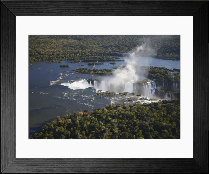 Framed Print : Aerial view of Iguacu Falls, Iguacu National Park, Parana, Brazil Framed Print : Aerial view of Iguacu Falls, Iguacu National Park, Parana, Brazil