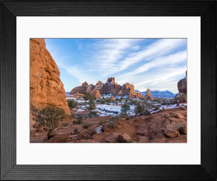 Framed Print : Rock formations around the Window section, Arches National Park, Moab, Utah, USA Framed Print : Rock formations around the Window section, Arches National Park, Moab, Utah, USA
