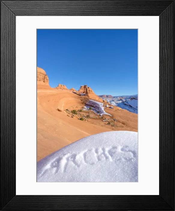 Framed Print : Delicate Arch in winter season, Arches National Park, Moab, Utah, USA Framed Print : Delicate Arch in winter season, Arches National Park, Moab, Utah, USA