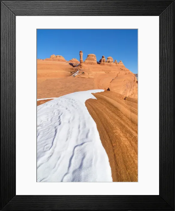 Framed Print : Unusual view of Delicate Arch, Arches National Park, Moab, Utah, USA Framed Print : Unusual view of Delicate Arch, Arches National Park, Moab, Utah, USA
