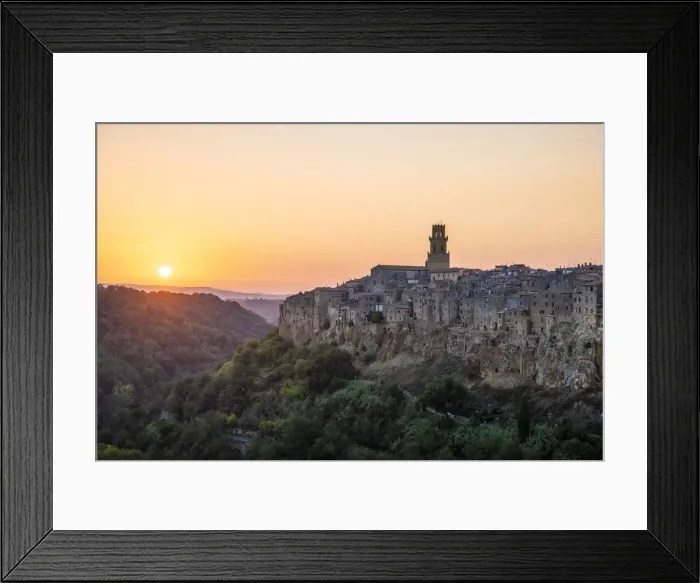 Framed Print : Pitigliano, Grosseto, Tuscany, Italy, Europe