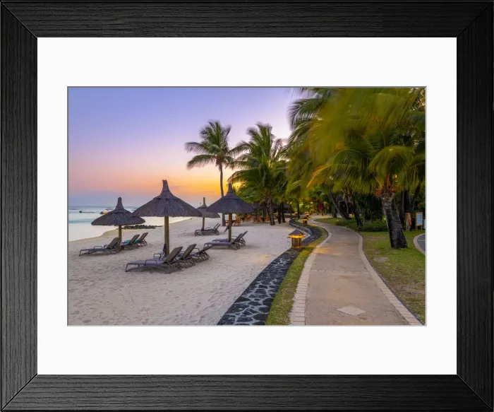 Framed Print : The beach of the Beachcomber Paradis Hotel, Le Morne Brabant Peninsula, Black River Framed Print : The beach of the Beachcomber Paradis Hotel, Le Morne Brabant Peninsula, Black River