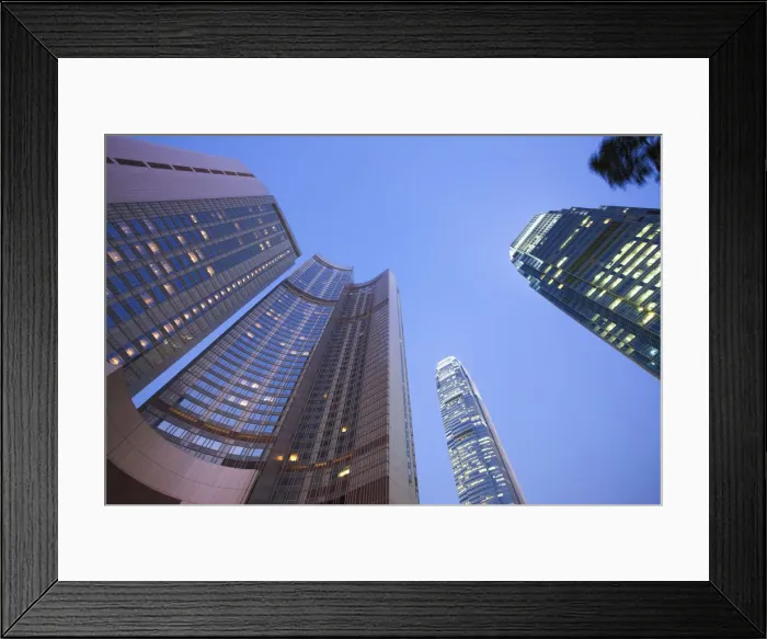 Framed Print : Four Seasons Hotel and IFC 1 and 2, Central, Hong Kong, China Framed Print : Four Seasons Hotel and IFC 1 and 2, Central, Hong Kong, China