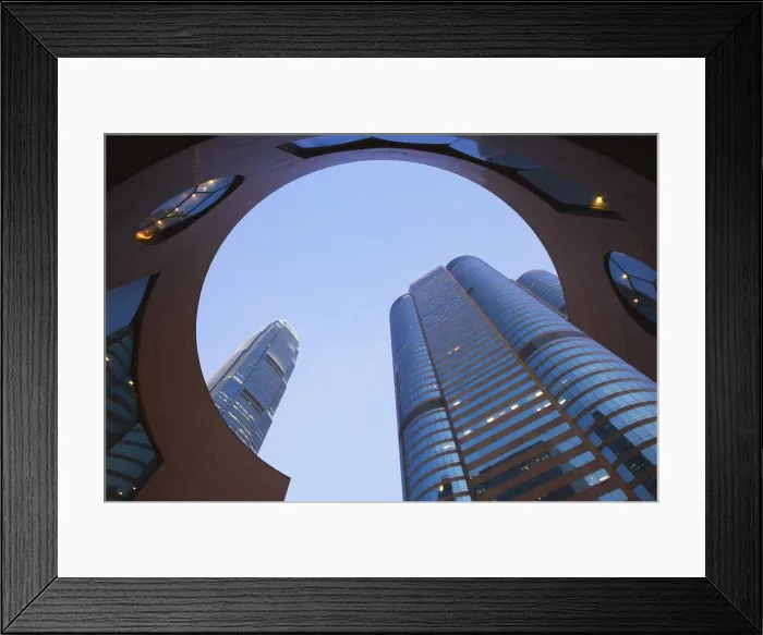 Framed Print : Two Exchange Square and IFC 2, Central, Hong Kong, China