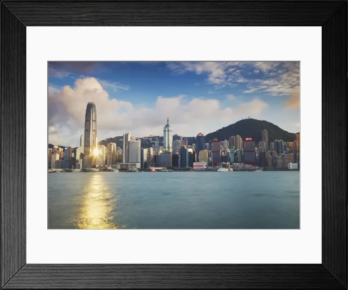 Framed Print : Hong Kong Island skyline, Hong Kong, China Framed Print : Hong Kong Island skyline, Hong Kong, China