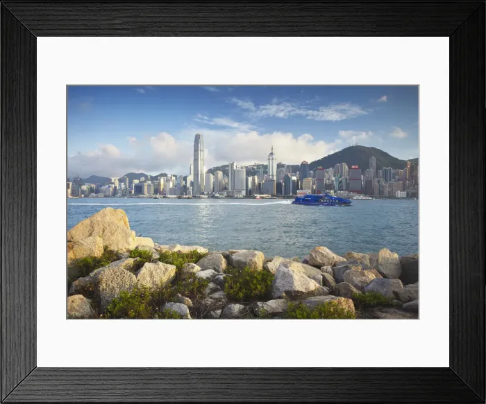 Framed Print : Hong Kong Island skyline, Hong Kong, China Framed Print : Hong Kong Island skyline, Hong Kong, China
